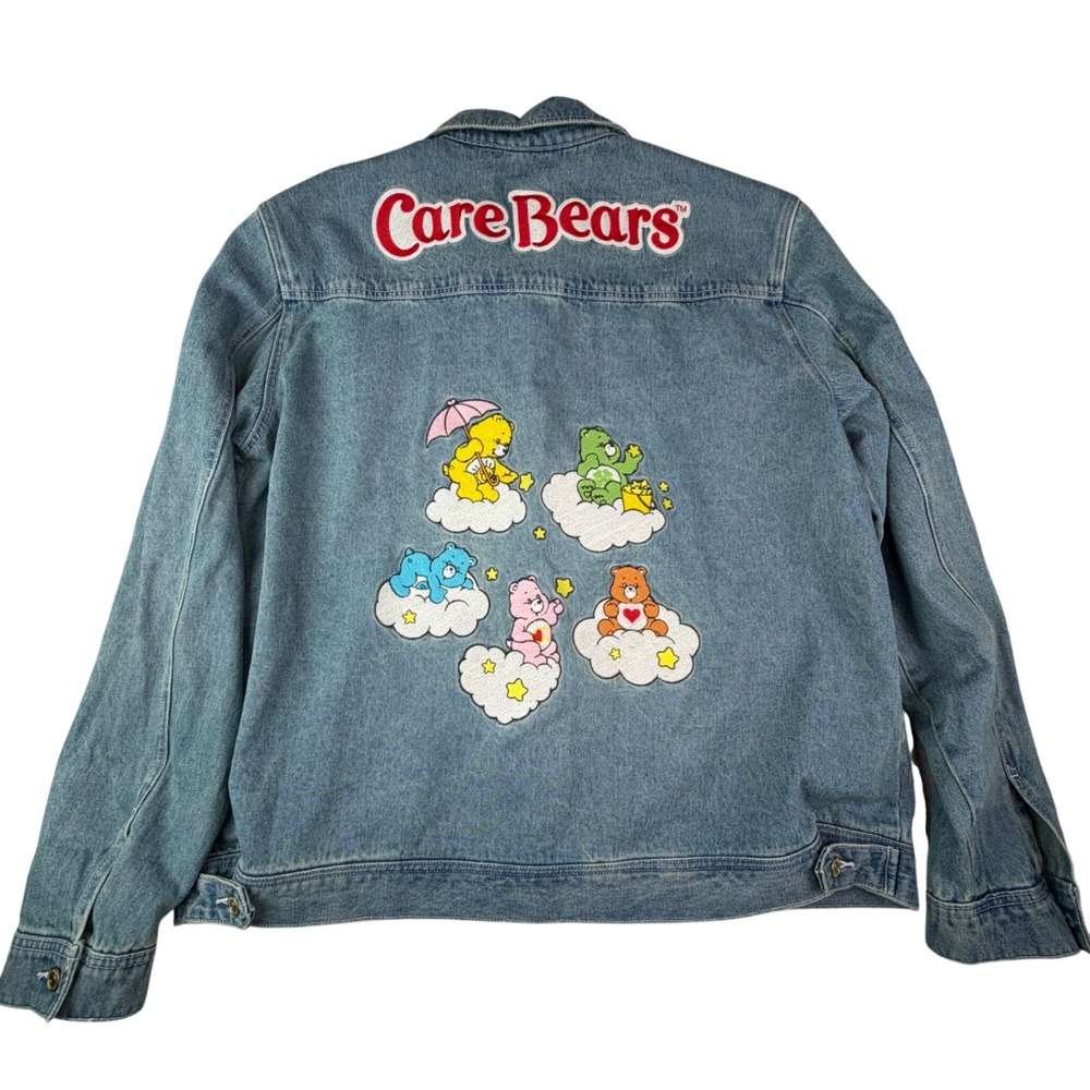 Care Bears x Cakeworthy Denim Jacket 4XL Plus Size Embroidered Y2K Cartoon